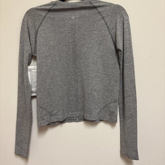 Lululemon Swiftly Tech Long Sleeve Top 2.0 Race Shirt Women's Size 8 Gray NWT - Picture 10 of 12